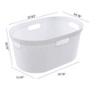 Ponpong 42 L Plastic Laundry Hamper, Plastic Laundry Basket with
