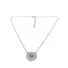 Lucky Eye Pendant Necklace With Crystals #3710