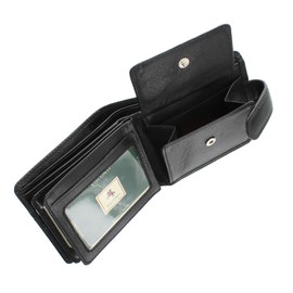 Visconti Heritage Collection STRAND Leather Wallet with Tab Closure RFID blocking HT13 Black
