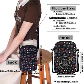 AKTAP The Rose k-Pop Merch Kpop Rose Crossbody Bag for Boy Group Fans Gifts k-Pop Crossbody Purse Rose Album Merch Gifts (CB, Black Rose Floral Mini CB-HT)