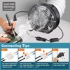 GDSTIME Axial Fan 17251, 110V 120V AC 172mm x 150mm