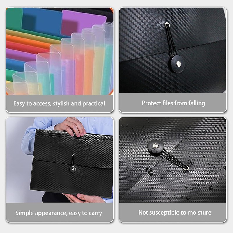 Document Folder A4, 25 Expanding Folder Rainbow Folder Accordion File