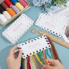 BENECREAT 36Pcs 18-Position Embroidery Thread Organizer Cards, 5.9x3inch Paper Thread