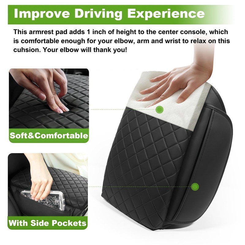 SDPVorn Armrest Cover for Toyota Tacoma Center Console Pad with