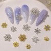 Adornos de Nieve, Gemas y Dijes 3D para Arte de