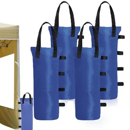 Set of 4 Gazebo Sandbags, Industrial Quality 600D Leg Weights for Gazebo, Sandbags for Any Pop Up Gazebo Tents Canopy Outdoor Patio (Blue)