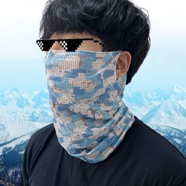 Summer Cooling Mesh Neck Warmer / Ear-Hook Multi Mask / Sports UV Protection Scarf 10ea