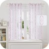 Deconovo Stores Curtains with Eyelets, Linen Look, Transparent Decorative Curtain,
