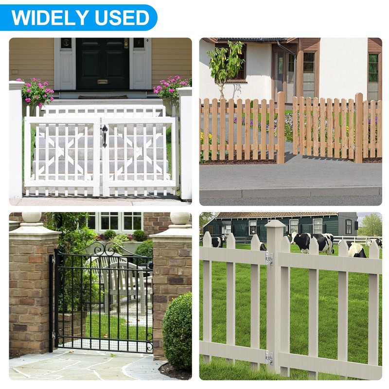 Wall Mount Gate Hinges, 2 Pack Farm & Chain Link