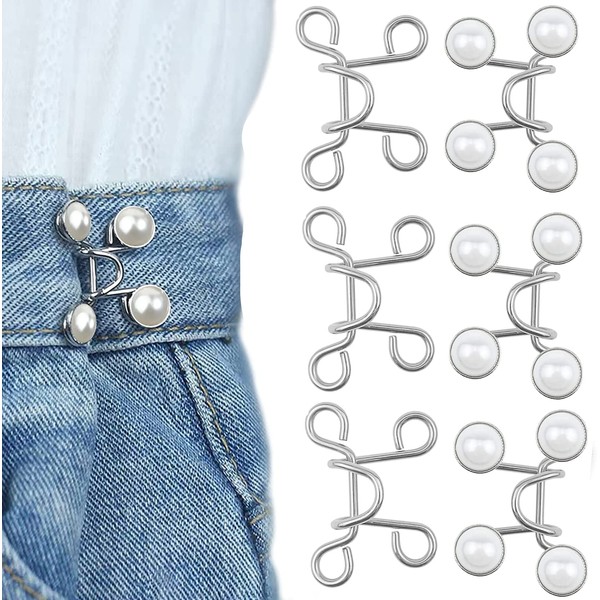 Waist Adjustment Buttons 1.1 inches (27 mm) 3 Sets: Jeans