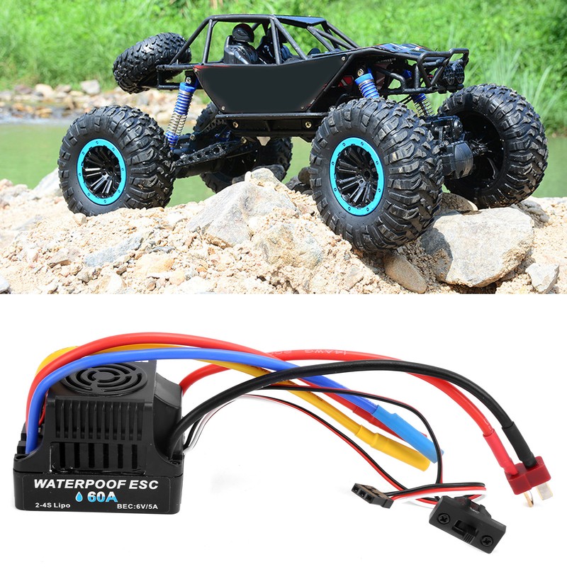 RC 60A Brushless Electronic Speed Controller ESC for 1/8 1/10