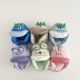 Kids' Padded Winter Balaclava Earflap Hat (Toddler/Youth) lf2850 - One Size (49-52cm) Ages 1-6 Pink 3ea