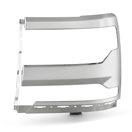 AKKON - Fits 2016-2018 Chevy Silverado 1500 2019 Silverado 1500 LD Chrome Headlight Trim Bezel Cover Driver Left Side