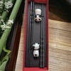 Guyode Chopsticks for Eating, Chopsticks with 2 Panda Chopsticks Holder,