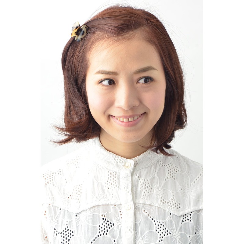 VingTAINE H-644-BE Tortoise Shell Style Simple Mini Clip Hair Claw