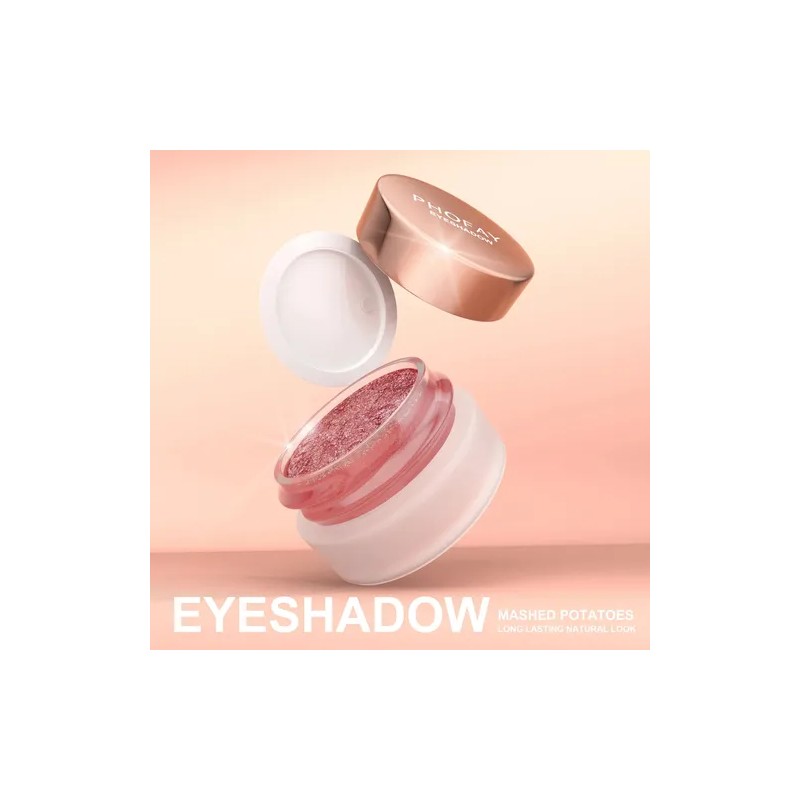 Phofay Sombras Ojos Glitter Brillo Individual Varios 10tono