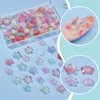 arricraft 200 Pcs Acrylic Flower Beads, 2 Styles Mixed Colors