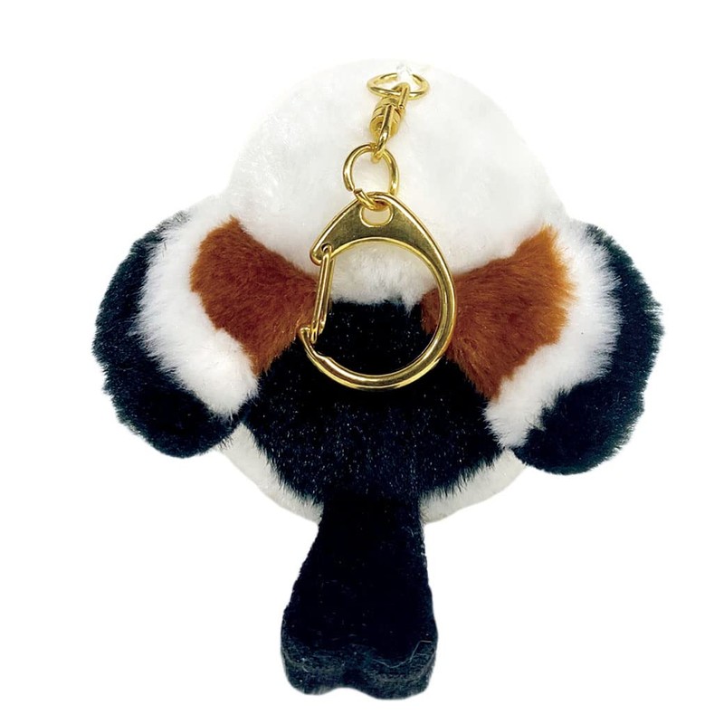 Amuse AMUFUN Fukufuku Shimaenaga Plush Toy Mascot Keychain, Shima-chan Red