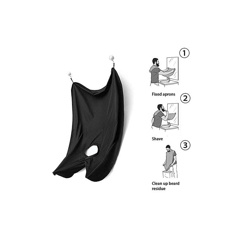Emapoy Beard Bib Beard Apron, Beard Hair Catcher, Waterproof Beard