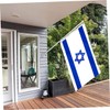 SUPVOX Medium Israel Flag Stand Decorative National Flag Yard Garden