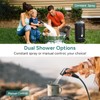 DR.PREPARE Camping Shower, 4 Gallons/15L Portable Shower with Foot Pump,