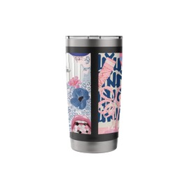 Aesthetic Summer Coquette Collage Bow Preppy Collage Stainless Steel Insulated Tumbler