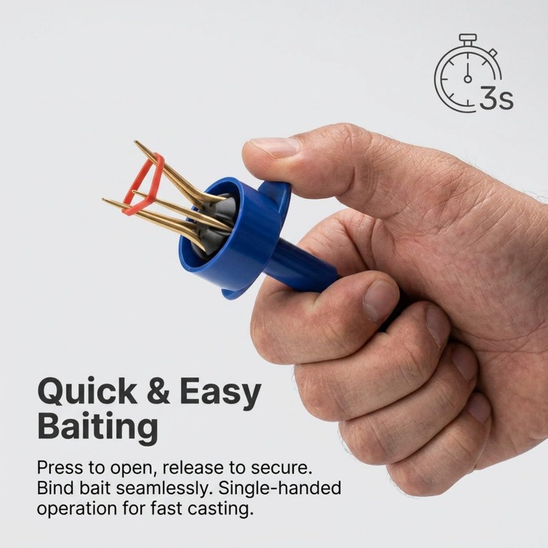 Honeyone Pellet Bait Bander Tool with 5000 Bands for Carp
