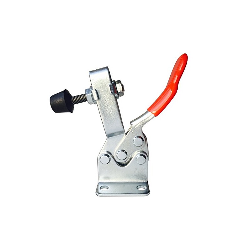Toggle clamp BBQ smoker door latch, Flat mount horizontal (2-Pack)