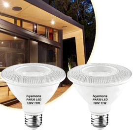 Ivyemons PAR30 Short Neck LED Bulb 2700K Warm White, 2 Pack Super Bright 850LM PAR30 LED Bulb Dimmable11W, Equivalent 75W, E26 Base PAR30 LED Flood Light Bulbs for Indoor and Outdoor.