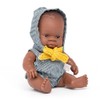 Babypuppe afrikanisches Mädchen 21cm-31144