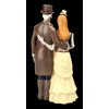 Gothic Skeleton Bride and Groom Figurine - Steampunk - I