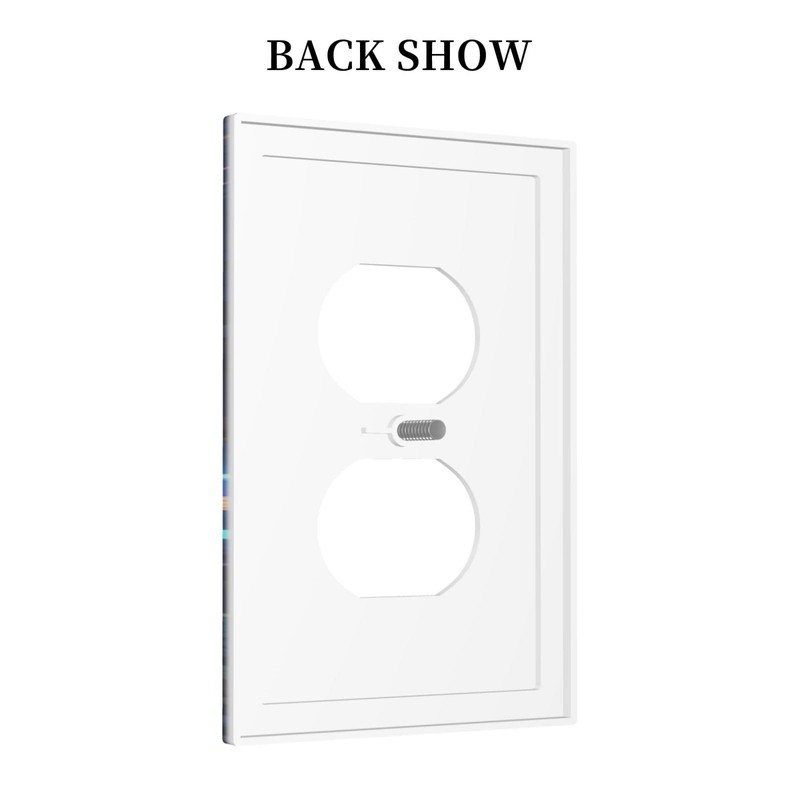 Tewujay Decorative Outlet Cover 1 Gang Mushroom Fairy Butterfly Forest