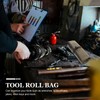 Uonlytech Roll Tool Bag Canvas Roll Up Pouch Wrench Organizer