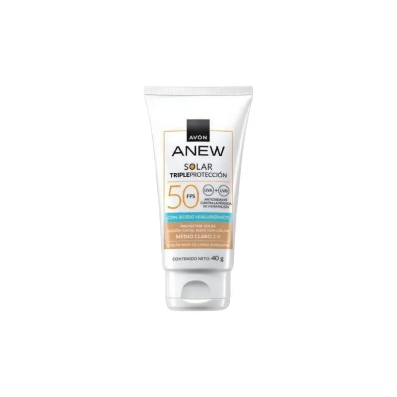 Anew Tripleproteccion Solar Facial Medioclaro 2.5 Fps50 Avon