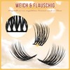 QUEWEL Pack of 84 Eyelash Clusters, Mix 10-16 mm Lash