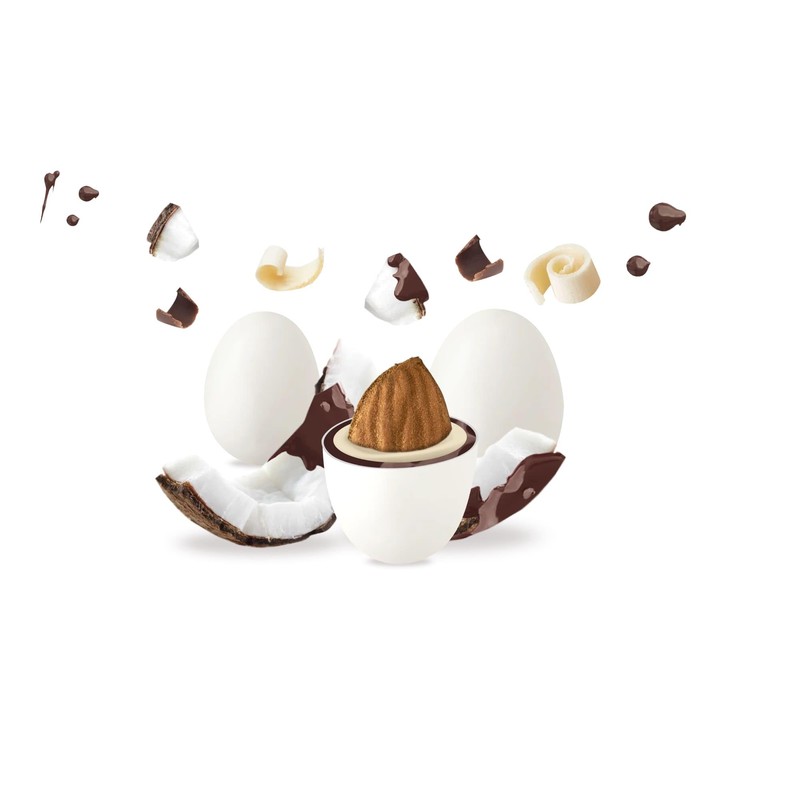 Confetti Maxtris Ciocomandorla gusto Cocco e Nut, scatola 500g