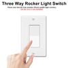 Greencycle 3 Way Light Switch,Three Way Single Pole Switches, 15A