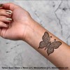 4 x 'Celtic Butterfly' Temporary Tattoos - Water Resistant, Skin-Safe,