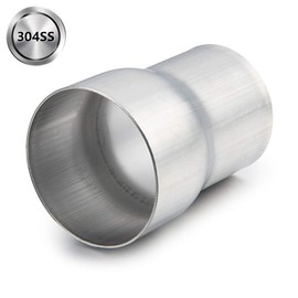 Exhaust Adapter Connector 2.5" ID to 3" ID, A-KARCK Exhaust Pipe Reducer 4" Overall Length 304 Stainless Steel（Polishing）