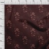 oneOone Velvet Maroon Fabric Dotted Floral Quilting Supplies Print Sewing