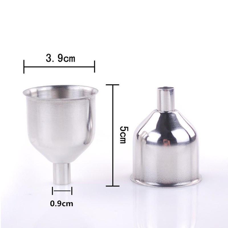 yueton Pack of 6 Stainless Steel Mini Funnel for Essential