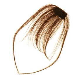 IWOWHERO Human Hair Bangs Wig Clip on Fringe for Women Messy Bun Hair Piece Stylish Air Bangs for Occasions