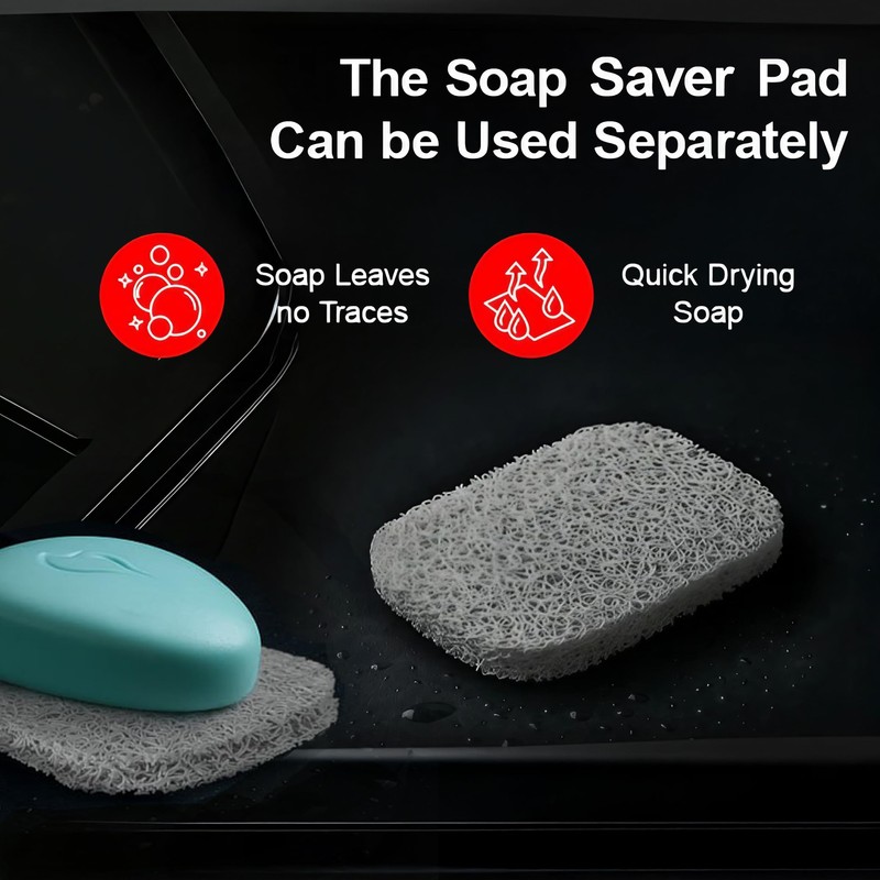 HASKO 2 Pack Shower Caddy Suction Cup with Hooks &