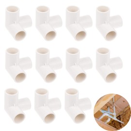 YUNYANZE 11 Pcs 3 Way Inner Diameter 20mm PVC Fittings 3-Way Elbow PVC Fitting Connectors Water Pipe Joints for Irrigation Watering Pipe