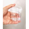 DC150-20 Dessert Cups with Lids, Pudding Cups, Heat Resistant, Slightly
