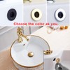 2Pcs Sink Overflow Cover, Sink Trim Overflow Ring, Round Caps