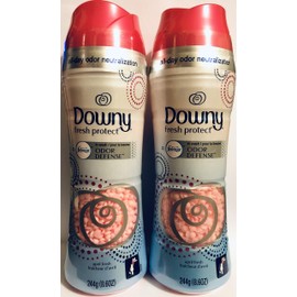 Downy Fresh Protect - in-Wash Odor Defense - April Fresh Scent - Net Wt. 8.6 OZ (244 g) Per Bottle - Pack of 2 Bottles