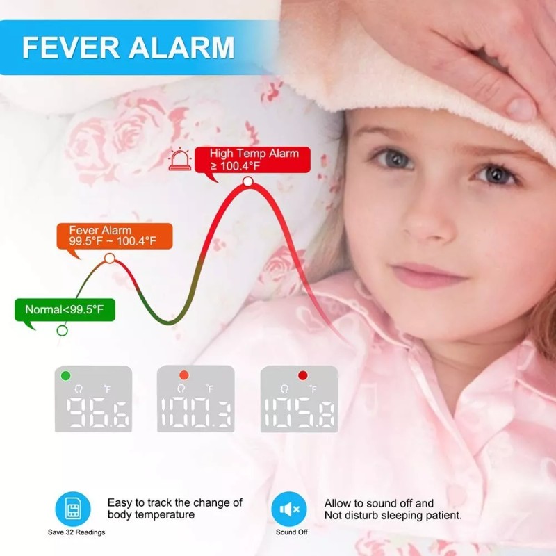 PC809 Digital Infrared Ear &Forehead Thermometer for Adults and Kids