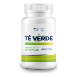 Té Verde Cápsulas 500mg - 100 Cápsulas Por Frasco Sabor Sin Sabor