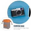 CIYODO 1Pc Portable Camera Lens Storage Bag Grey Medium Organizer